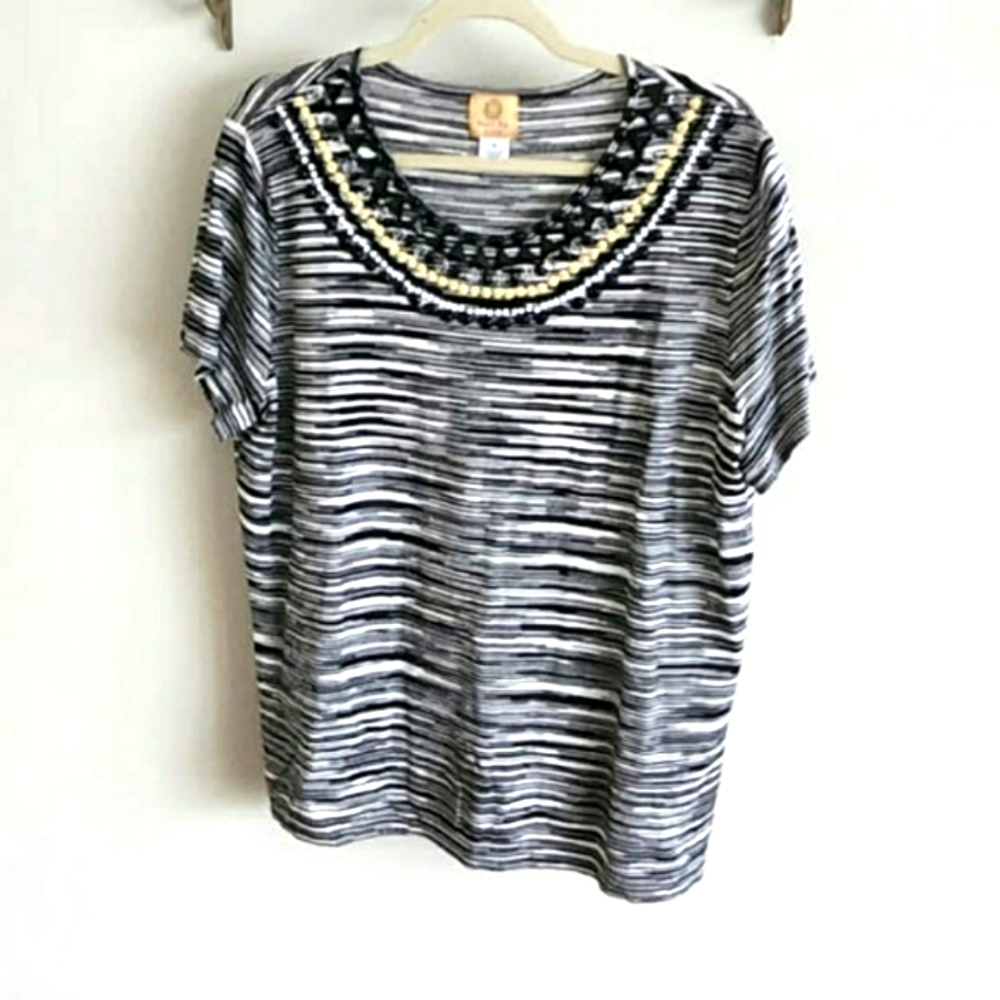 Ruby Rd Woman Embellished Sweater Shirts